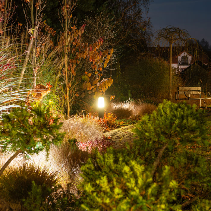 garden lighting installation by Alex Thompson Gardens